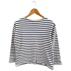 SAINTJAMES ⑤ バスクシャツ レディース ホワイト×ネイビー SM