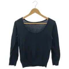 IENA (イエナ) ★★ ① 25070900404010 Mer cotton セーターマシン 七分袖 プルオーバー レディース ネイビー FREE