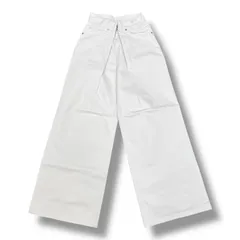 参考上代38,500円 未使用品 JOHN LAWRENCE SULLIVAN RIGID DENIM WIDE PANTS リジッドデニムワイドパンツ ジーンズ ジョンローレンスサリバン JLSW-01-S ホワイトのサムネイル