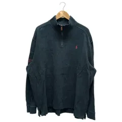 POLO RALPH LAUREN (ポロラルフローレン) ③ 古着ハーフジップPO メンズ ブラック ー