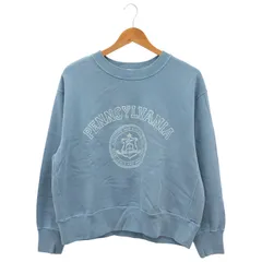 JOURNAL STANDARD relume (ジャーナルスタンダードレリューム) ⑤ 24070462835030 ピグメントロゴスウェット レディース ブルー FREE