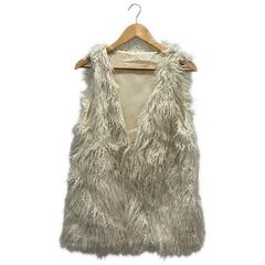 mystic (ミスティック) ③① MYZ1022207A0002 フェイクファーロングベスト レディース ナチュラル FREE