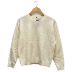 UNIQLO (ユニクロ) ▲ ④ 251-418679 プレミアムラムクルーネックセーター レディース オフホワイト L