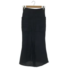 NOBLE (ノーブル) ★ ① 22060240503020 ドンゴロスAラインスリットスカート レディース ブラック 34