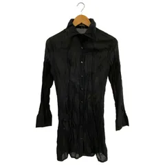 古着 ▲ ① シワ加工シャツ レディース ブラック M