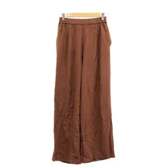 JOURNAL STANDARD relume (ジャーナルスタンダードレリューム) ② 22030462930020 マットサテンクロスタックパンツ レディース ブラウン FREE