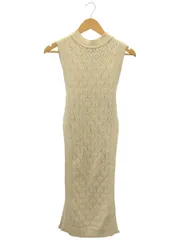 TAN (タン) ■ ③ TN18AW018 CABLE OP ノースリーブニットワンピース レディース ナチュラル FREE