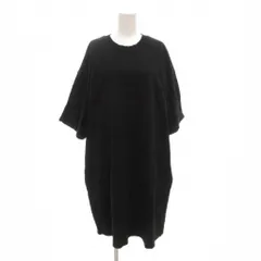 フリークスストア FREAKS STORE ワンピース F 半袖 カットソー クルーネック ひざ丈 黒 ブラック /AE