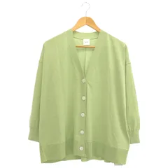 Spick & Span (スピックアンドスパン) ① 21080200425020 ICECOTTON BIG Vカーディガン レディース グリーン FREE