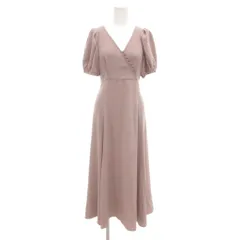 ココディール COCO DEAL 美品 ワンピース 1 マキシ ロング レーズアップ 半袖 ピンク /AE