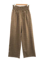 JOURNAL STANDARD (ジャーナルスタンダード) ③ 22030400909030 ウールライクチェックワイドパンツ レディース ブラウン 40