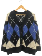 JOURNAL STANDARD relume (ジャーナルスタンダードレリューム) ■■ ③ 24080462830030 アーガイルVネックカーディガン レディース ブラック FREE