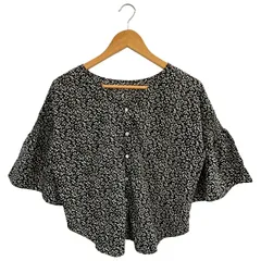 ADAM ET ROPE (アダムエロペ) ▲ ② 19SS　花柄ブラウス レディース ブラック FREE