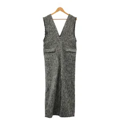 JOURNAL STANDARD relume (ジャーナルスタンダードレリューム) ④ 22030462514030 ツイードフリンジVネックサロペット レディース ブラック FREE