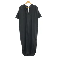 Bonjour Sagan ■ ② 77-001281 バックデザイン Vネックワンピース レディース ブラック FREE