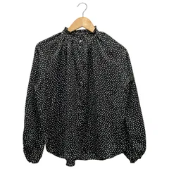 ADAM ET ROPE (アダムエロペ) ★ ① GAH29170 フリルカラーブラウス レディース ブラック FREE