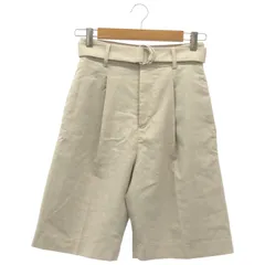 Spick & Span (スピックアンドスパン) ② 23030200901010 リネンストレッチベルト付きショートパンツ レディース ベージュ 36