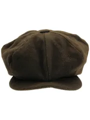 NEWYORK HAT&CAP CO. (ニューヨークハット) ③ ウールビッグキャスケット メンズ ブラウン ONE SIZE