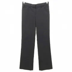 セオリー Theory ストレート パンツ ウール混 ビジネス カジュアル 4 紺 ネイビー ■YHS2