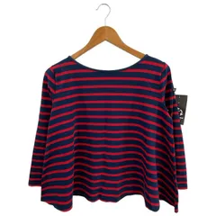 Le minor (ルミノア) ① ボーダーカットソー レディース レッド ー