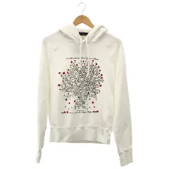 DSQUARED2 (ディースクエアード) ★ ③ プリントフーディー メンズ ホワイト S