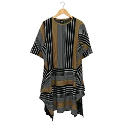 ZARA (ザラ) ② SSワンピース レディース ブラック×イエロー S