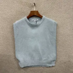 ザラ ZARA カジュアル コットン ニット ベスト S A04262
