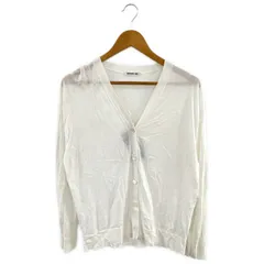 Deuxieme Classe (ドゥーズィエムクラス) ★★ ① 25080500810030 Fine Cotton Vネック カーディガン レディース ホワイト FREE