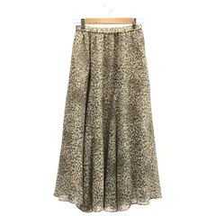 SLOBE IENA (スローブイエナ) ■ ①② 20060912800030 レオパードフレアスカート レディース ベージュ FREE