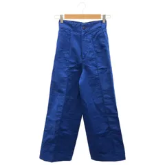 MACPHEE (マカフィ) ★★ ② 12042204433 コットンリネンツイル ワンタックワイドパンツ レディース ブルー 32