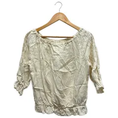 120% lino (ヒャクニジュッパーセントリノ) ▲ ② 13051210015110 リネン シャーリングプルオーバー レディース ナチュラル 42