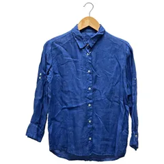 120% lino (ヒャクニジュッパーセントリノ) ★ ② 13050210015410 Spick&Span別注 リネンシャツ レディース ブルー 42