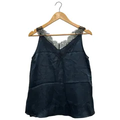 NOBLE (ノーブル) ▲ ② 16051240708040 レースサテンタンクトップブラウス レディース ネイビー FREE