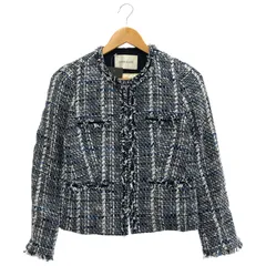 La TOTALITE (ラトータリテ) ■ ③ ツイードジャケット レディース ブルー 36