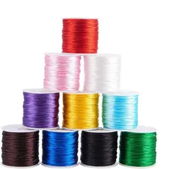 【新着商品】PH PandaHall 10巻き 約30m/巻き 直径1mm ナイロンロープ ナイロン糸 結び紐 手芸 工芸 コード 手編み ブレスレット ハンドメイド 中国結び用 DIY 手作り 材料 素材 混合色