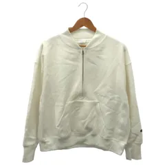 Champion (チャンピオン) ■ ③ ハーフジップスウェット レディース ホワイト M