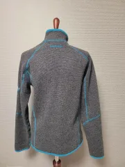 マムート グレー/ブルー フリース ジャケット
