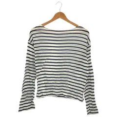 MUSE de Deuxieme Classe (ミューズドゥドゥーズィエムクラス) ① 24070500417010 Sheer ボーダー プルオーバー レディース ネイビー FREE