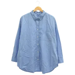 Elan UNITED ARROWS green label relaxing (エランユナイテッドアローズグリーンレーベルリラクシング) ★ ① 3611-199-1507 オーバーコットンL/Sシャツ レディース ブルー FREE