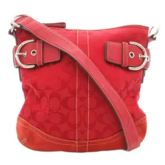コーチ COACH シグネチャー キャンバス ショルダーバッグ レッド 赤 3574 /IU