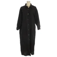 アーバンリサーチ ドアーズ URBAN RESEARCH DOORS リネン シャツワンピース ロング ブラック One