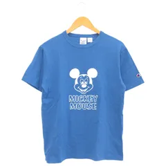 Champion (チャンピオン) ■ ② DISNEY MICKEY TEE レディース ブルー M