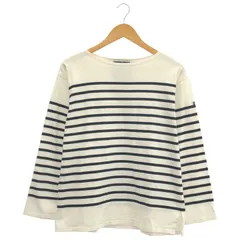 SAINT JAMES (セントジェームス) ★★ ⑤ NAVAL ボーダーカットソー レディース ホワイト 5 ML