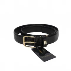 イヴサンローラン YVES SAINT LAURENT メタルバックル レザーベルト 黒 ブラック