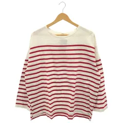 JOURNAL STANDARD relume (ジャーナルスタンダードレリューム) ■ ①③ 22070462112030 パネルボーダーボートネックTEE レディース ホワイト FREE