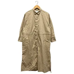 FORK&SPOON (フォークアンドスプーン) ▲ ① DF94-26V049 オーバーサイズシャツワンピース レディース ベージュ ONE SIZE