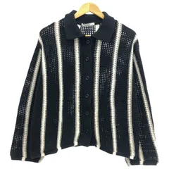 JOURNAL STANDARD relume (ジャーナルスタンダードレリューム) ■ ＃② 23080462801010 ストライプメッシュカーディガン レディース ブラック FREE