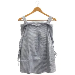 JUSGLITTY (ジャスグリッティー) ▲ ② ストライプブラウス レディース ブルー -