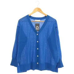 SIMPLICITE (サンプリシテ) ■ ① 24080700203010 リネン混シアーカーディガン レディース ブルー FREE