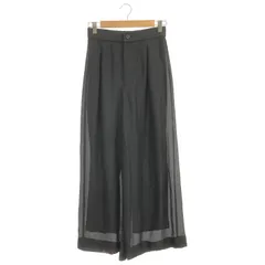 Spick & Span (スピックアンドスパン) ■ ⑤ 23030200312020 シアータックワイドパンツ レディース ブラック 36